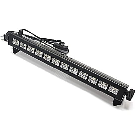 Wellvie Stage Light, Black Light Bar, UV Light, LED UV Light, 12 LEDs, 36W UV Light for Indoor Lighting, Weddings, Parties, and Stage Lighting