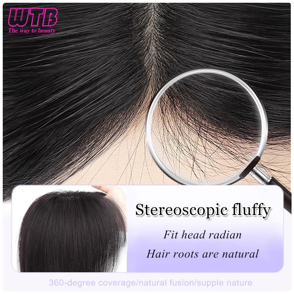 WTB Synthetic Bangs Wig for Women with Natural Fluffiness and Increased Hair Volume 3D Eight Character Facelift Bangs
