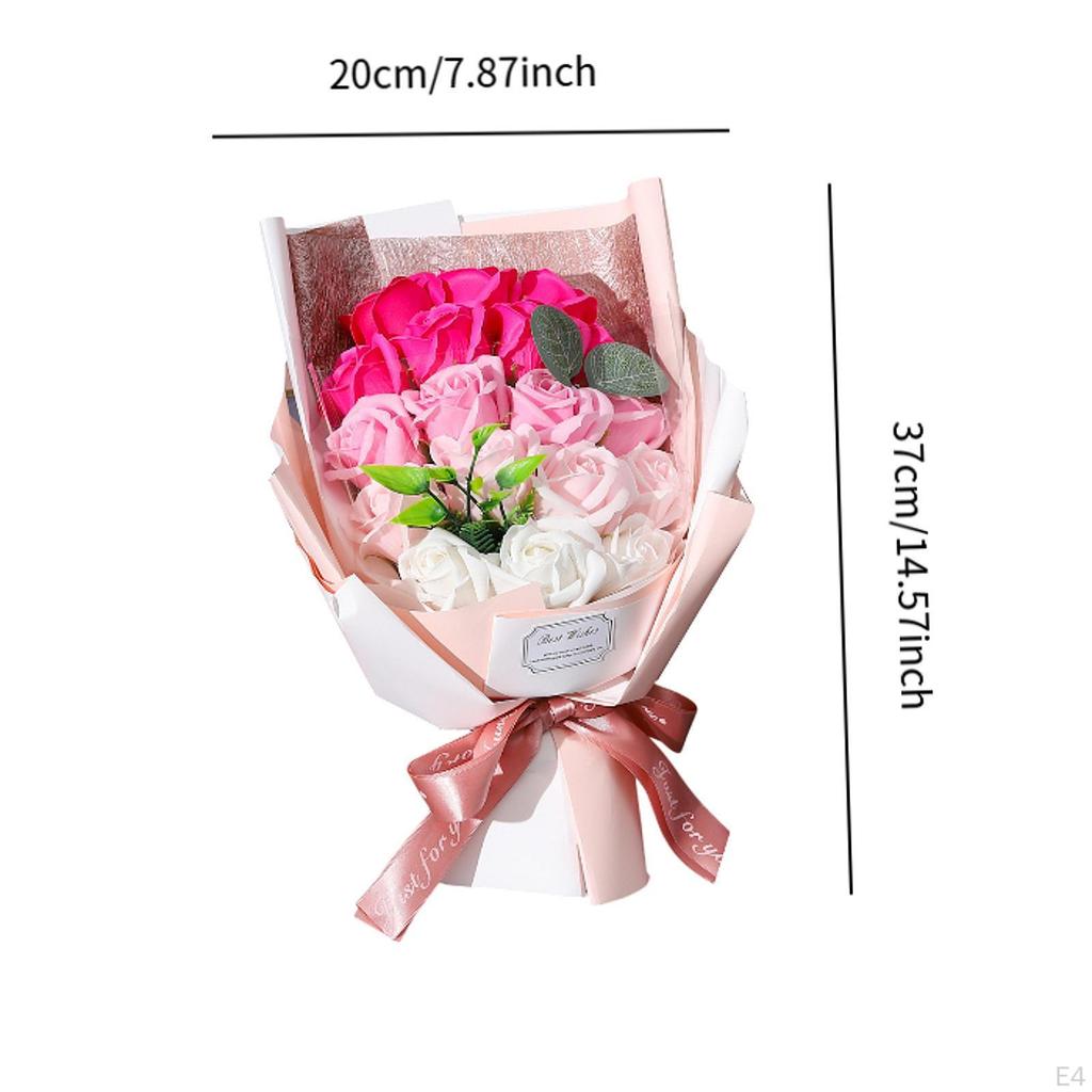 Artificial Flower Soap Rose Centerpieces for Celebrations And Weddings Family Friends