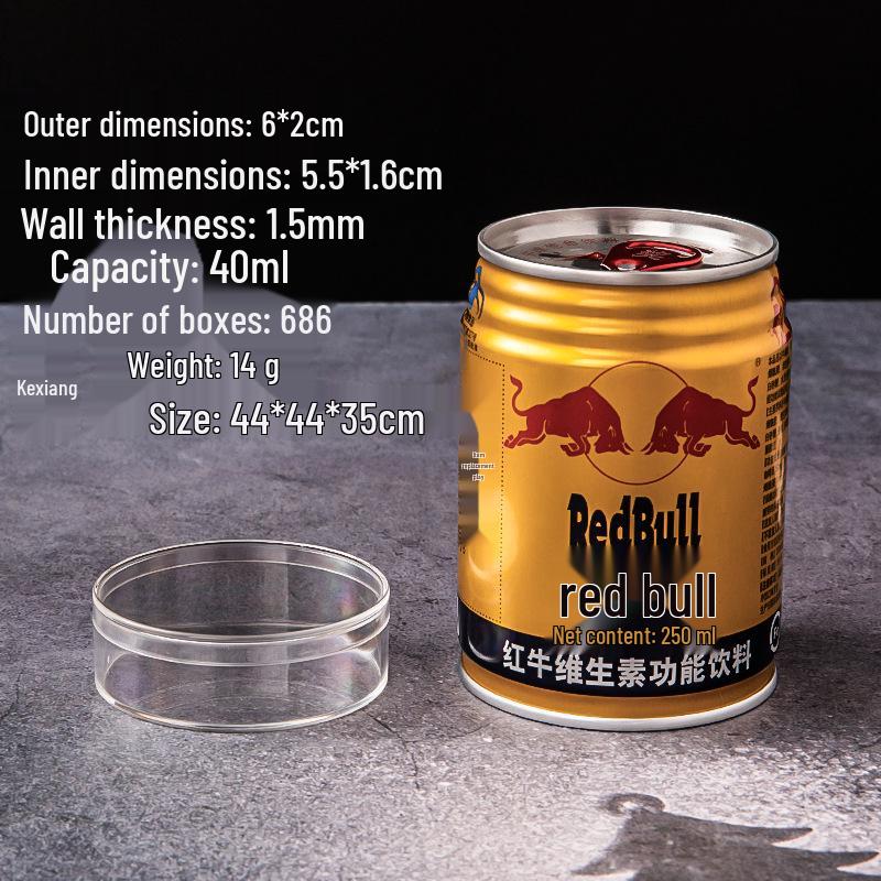 Clear Round Acrylic Box with Lid for Candy, Food, or Display