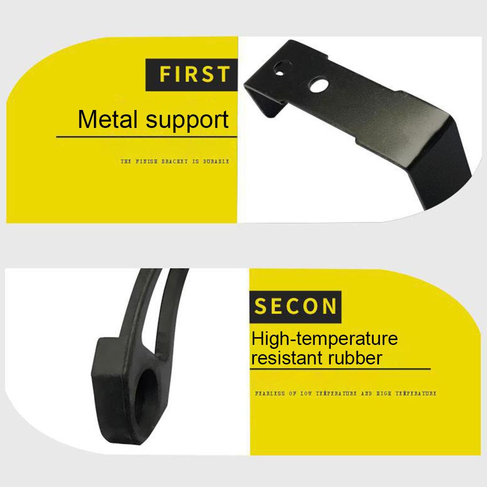 1pc Car Air Parking Heater Fuel Oil Pump Mounting Bracket Clamp Metalnoise Mute Reduction Shock Bracket Absorption Holder P3N4