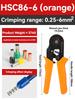 High Quality  Cable Wire Crimper Tools Kit Crimping Pliers Ferrule Tube Terminal Crimpers HSC8 6-6 for 0.25-6mm2 AWG(23-10)