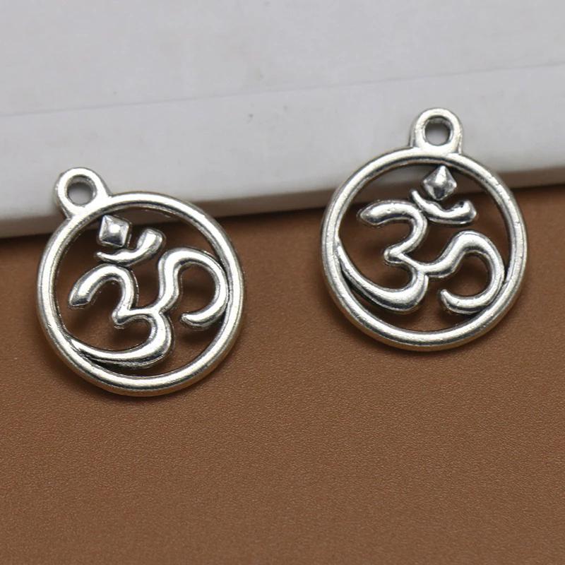 Om Hinduism Ganesha Elephant Head God Pendant Necklace Charm Wristband Success Wealthy Amulet Talismans Vintage Gifts Protect Health Lucky Rich