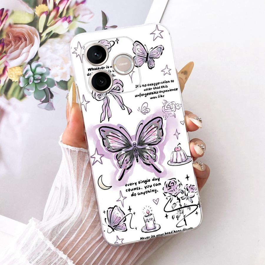 Pro Honor 600 Lite Pouzdro na telefon s počátečním písmenem pro Huawei Y6p Y 7 P Matný zadní kryt Ochrana fotoaparátu Nárazuvzdorná pouzdra
