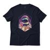 Astronaut W/ Donut Pizza Art Aesthetic Graphic T-T-Shirt Unisex Lightweight Cotton