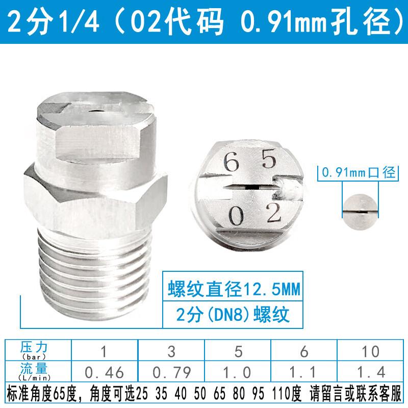 304 Stainless Steel Fan Spray Nozzle