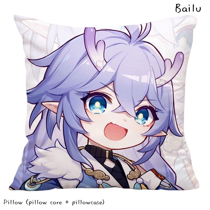 Honkai Star Rail Double-sided Peach Skin Cushion For Sofa And Bed