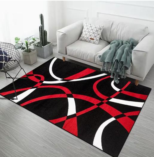 A Modern Geometric Carpet Fashionable Home Decoration Carpet Modern Style Floor Mat Living Room Bedroom Carpet Entrance Door Mat
