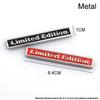 Metal Limited Edition Badge 3D Sticker Car Styling Logo Decoration Exterior Decals Motorcycle body Stickers car Accessories