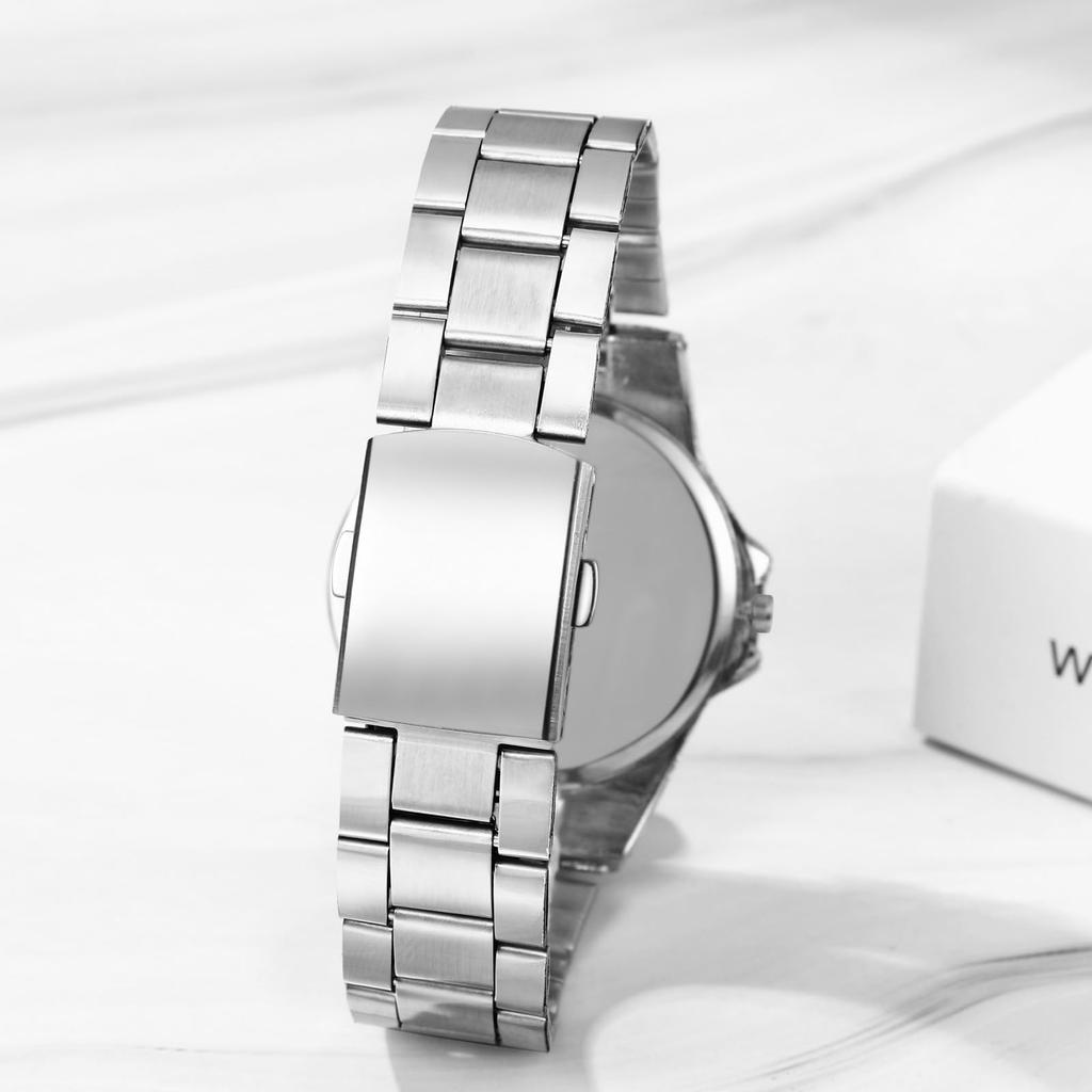 Unique Stainless Analog Quartz Fashion Accessory Perfect Gift for Day Men's Watch, Design, Calendar, Steel, Waterproof, Watch, Casual, Business,