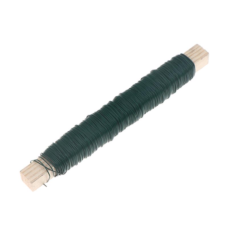 0.5/0.65/0.7Mm Green Metal Tying Wire, Rust-Resistant Floral Wire For Wrapping Around ,Suitable For Crafts, Christmas Decoration