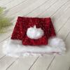 Adult Santa Hat with Sequins Thicken Plush for Holiday Comfort Liner Christmas New Year Symbol Cap with White Brim