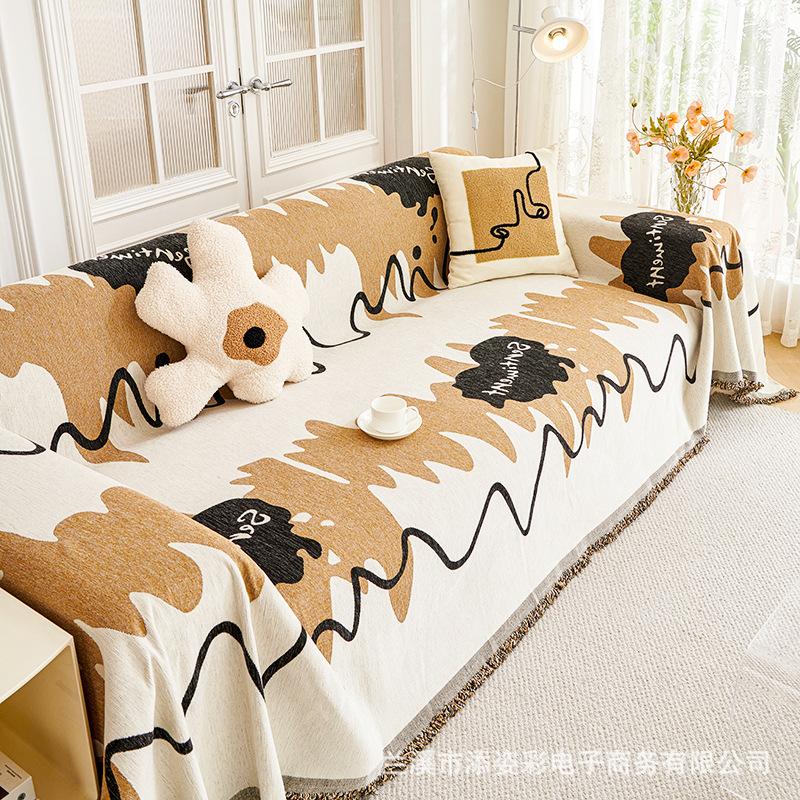 Chenille Sofa Towel Universal High-End Thick Cover Towel Non-Slip Simple Anti-Scratching High-Grade Sense Dust Cloth