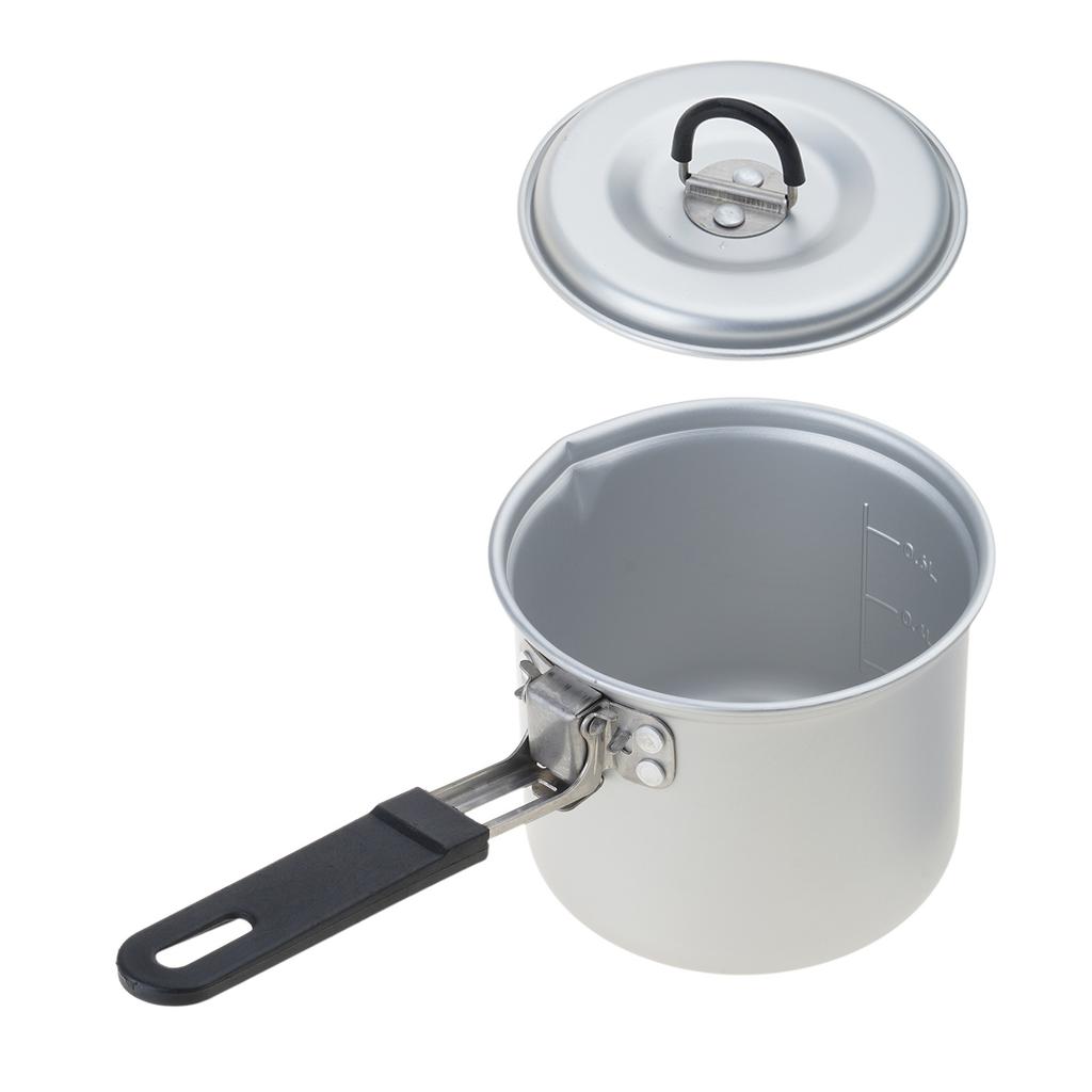 Portable 770ml Camping Tea Kettle Convenient Hiking Kettle with Foldable Handle Designed For Outdoor Enthusiasts