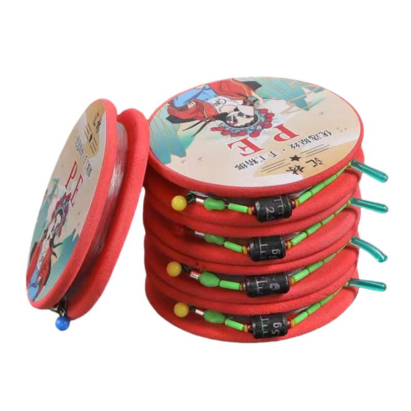 Red Axis Handmade PE Main Line with Silicone Anti-Tangle Beads and 8-Shaped Ring