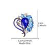 Retro Crystal Susceptible Dress Brooch Personality Versatile High-end Clothing Coat Coat Accessories