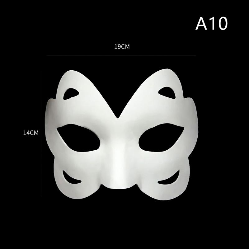 Anime Foxes Mask Japanese Cosplay Rave Håndmalt Anime Demon Slayer Half Face Cat Masks Halloween Dress Up Festival rekvisita