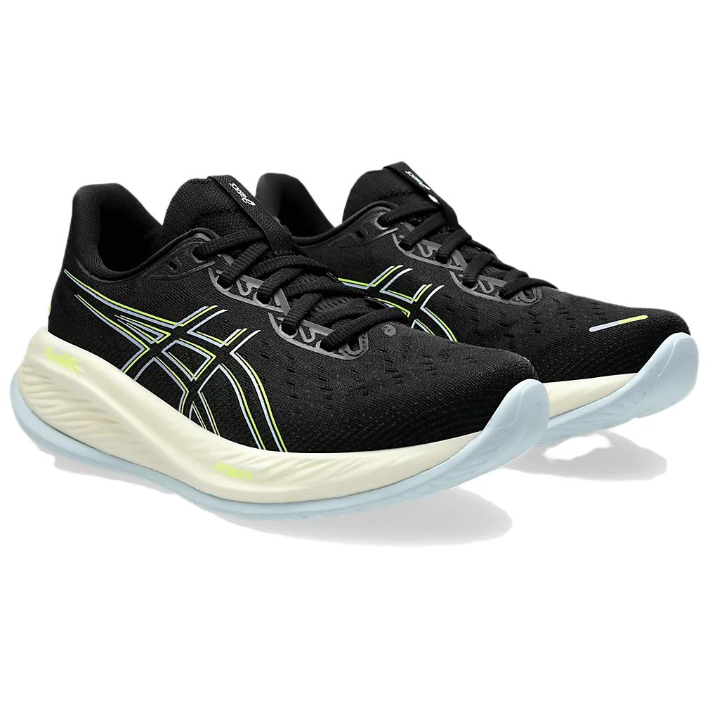 Asics Gel-Cumulus 26 Comfortable Versatile Cushioning Low-Top Running Shoes Women sneaker Black White 1012B599-006