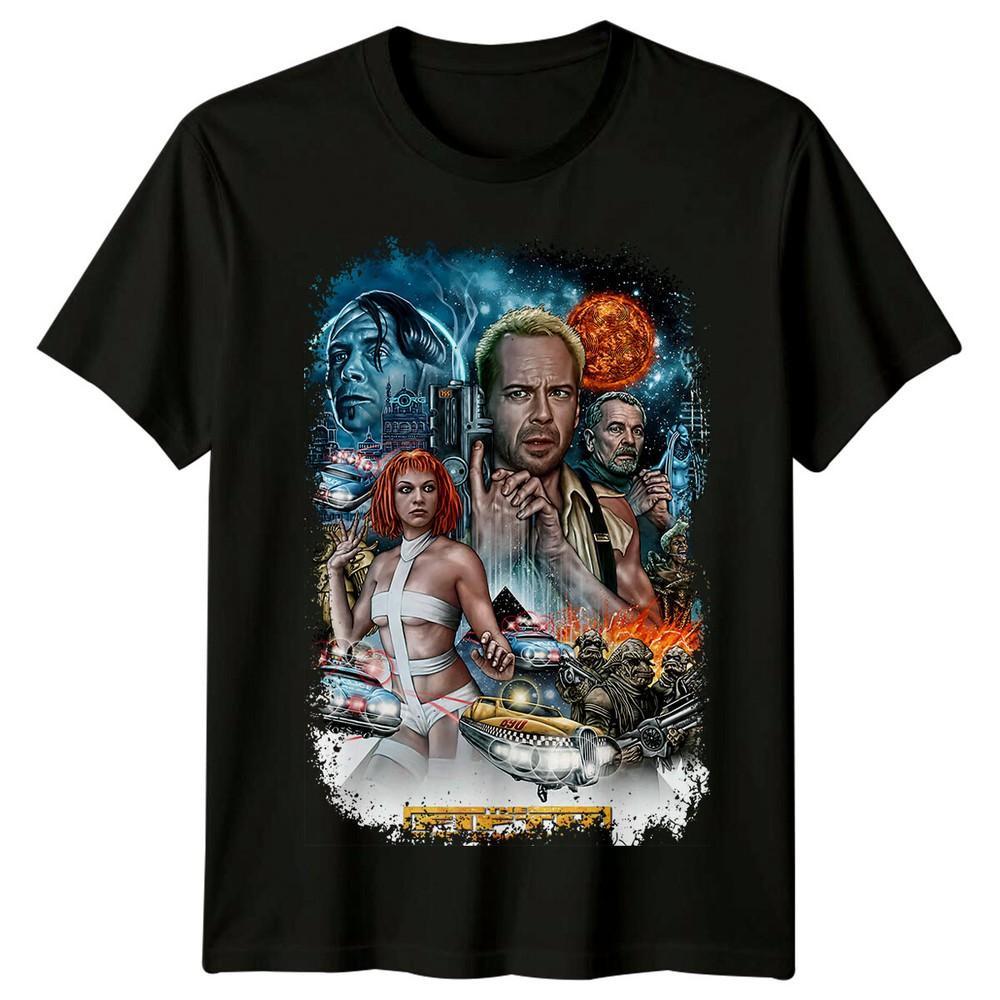 Pátý element (1997) Tričko inspirované filmovým plakátem Retro 90. léta Unisex