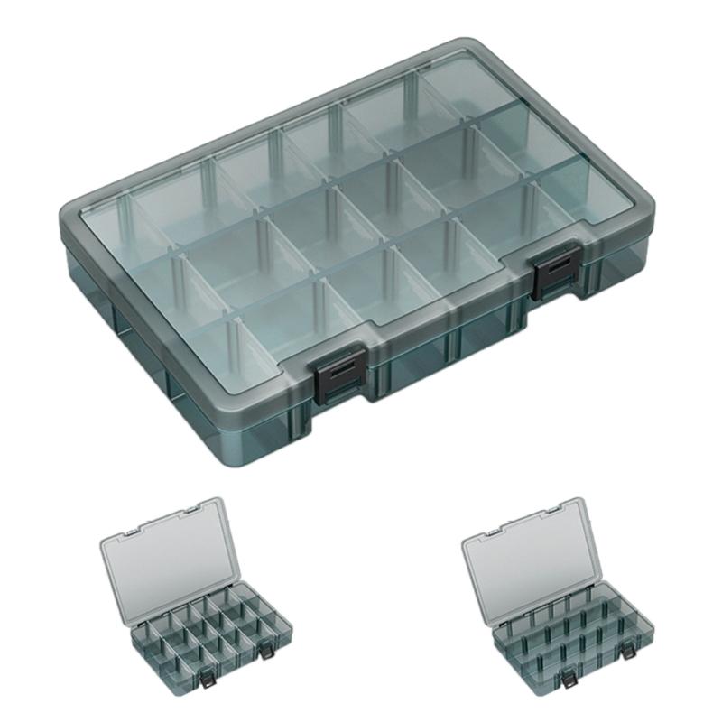 Heavy Duty Plastic Storage Box Container Case With Removable Dividers For Small Tool Bolts Screws And Parts Organization