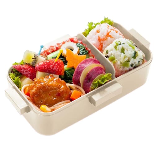 Skater Bento Box Disney Mickey Mouse & Friends Cooking 530ml Antibacterial Fluffy Dome Lid for Women Made in Japan PFLB6AG-A