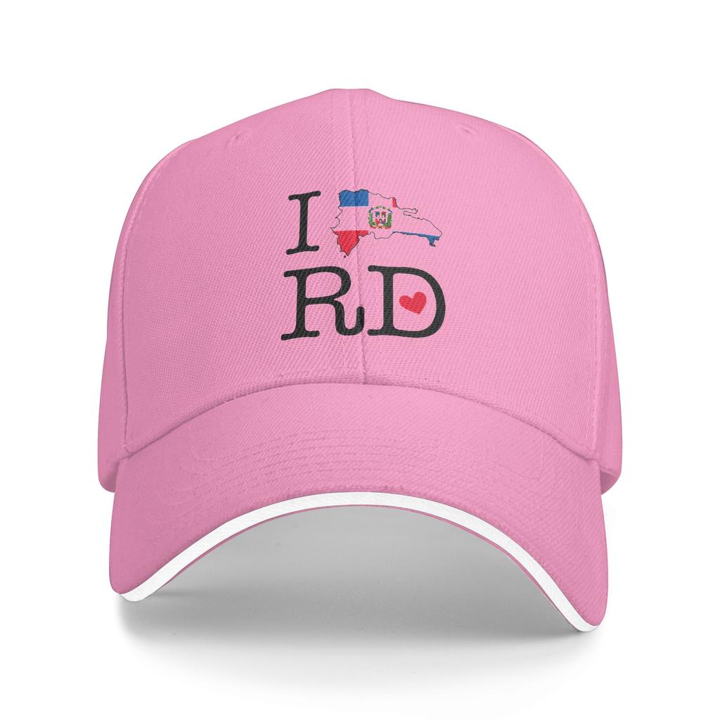 Summer Casual Baseball Cap Dominican Republic Flag Art Hunting Camping Trucker Hat For FeUnisex Unisex Wholesale Streetwear Caps