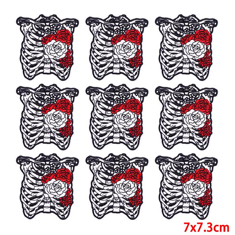 10 Pcs/lot Wholesale Embroidery Patch Iron On Patches For Clothing Patches On Clothes Jackets Decor Applique Sew Supplies