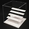 Acrylic Display Cabinets, Clear Model Case with Lid & Internal Shelves, Dustproof