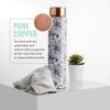 Bottle 750 Ml | Leak Proof, Durable & Rust Free | Environmental Safe, Sustainable, Non-Toxic with Ayurvedic Health Benefits Copper Water Bottle