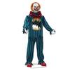 Hollow Out Joker Striped Terrifier Cosplay Costume, Pennywise Horror Mask Outfit