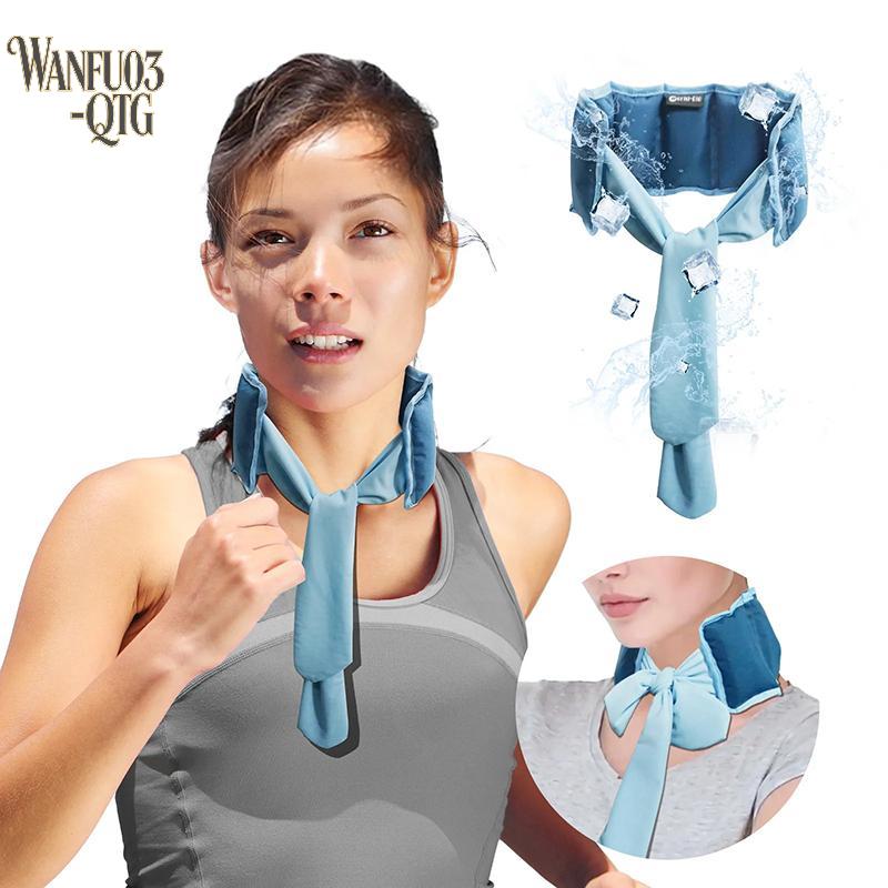 Hot Sale 359cm Summer Neck Cooling Cold Sensation Ice Scarf Ice Pack Sports Headscarf Pet Ice Scarf Hot Reusable