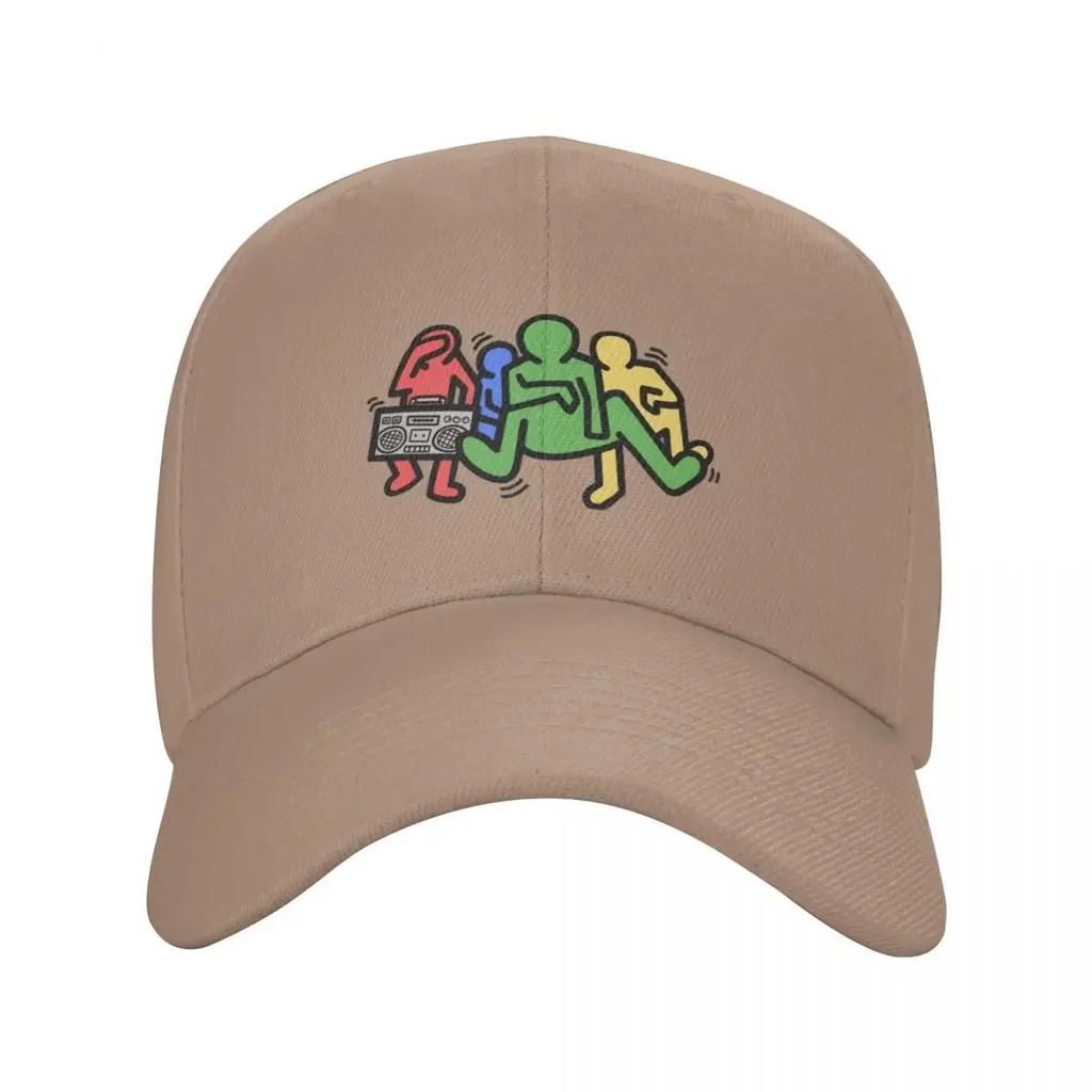 K.I.D.S. Haring Baseball Cap Birthday Big Size Hat Fishing Hat Woman Men's