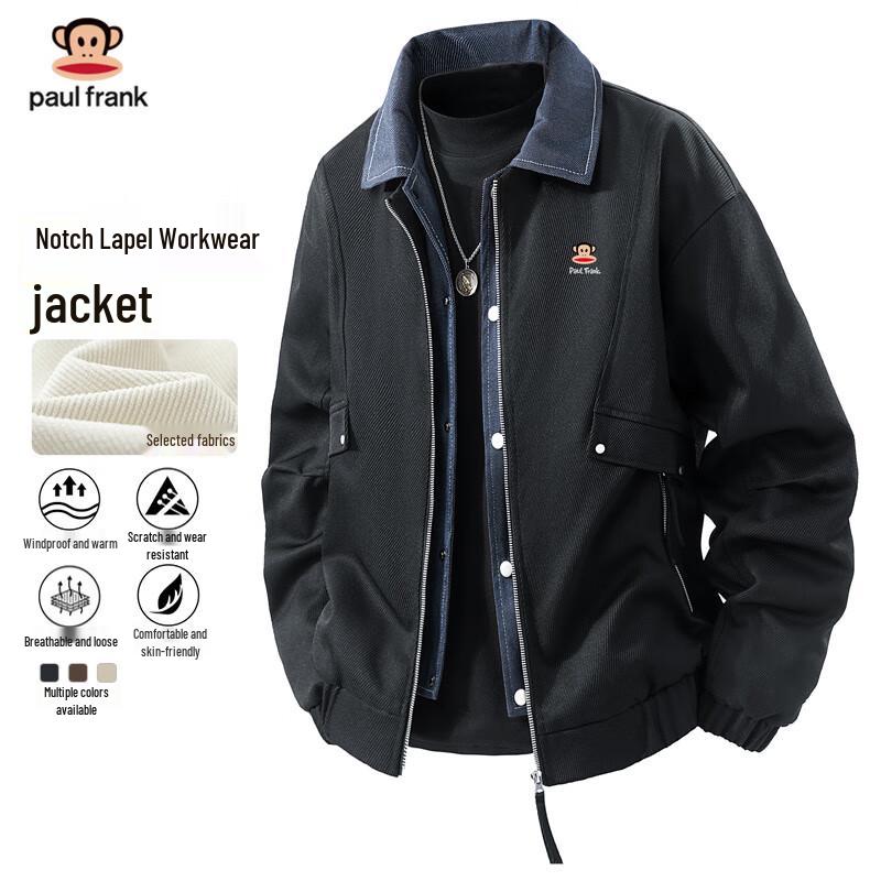 

Paul Frank Men s 2025 Autumn Casual Lapel Workwear Jacket 8XL