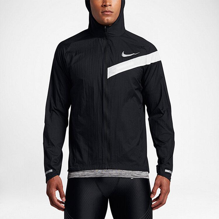 Nike Sports Training Quick-Dry Hooded Jacket Men Outerwear Black 933836-010