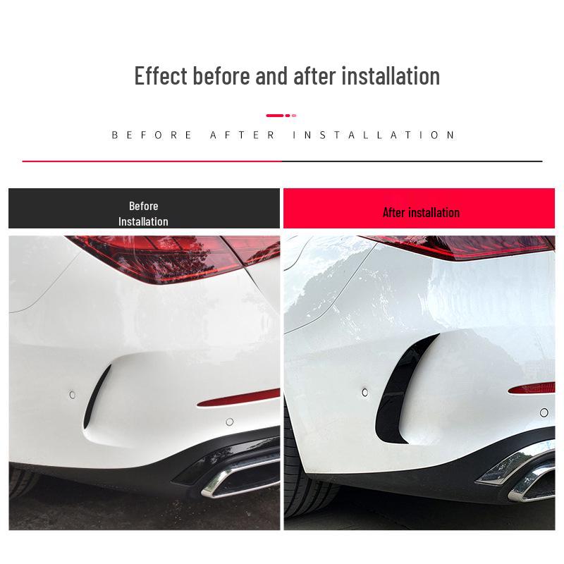 Mercedes W206 C-Class 22+ Sport Clip-On Rear Bumper Air Deflector
