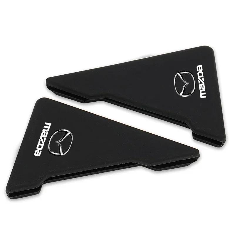 

2025 Hot 2Pcs Car Door Corner Cover Bumper Crash Anti-Scratch Protection Accessories For Mazda CX5 CX7 CX9 3 4 5 6 7 8 323 626 чёрный