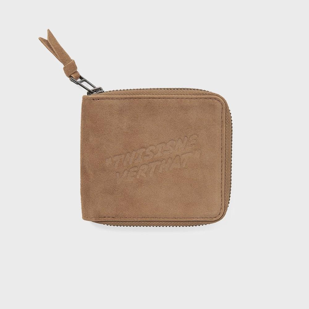 

ThIs Is Never That Suede Wallet Tan F