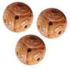 10Pcs Peach Wood Beads Carving for   Bracelet Necklace Crafts Pendants Accessories