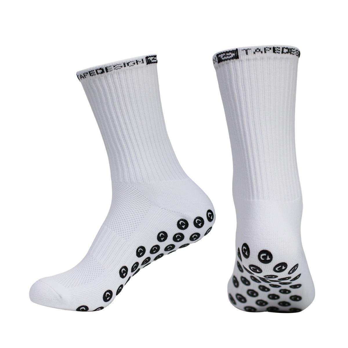 

Pro Sports Mid-Calf Football Socks - Non-Slip, Breathable Gel Dot for Men & Women 39-45 білий