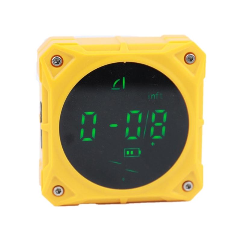 Digital Angles Gauges With Magnetic Base And LCD Display Waterproof Inclinometer For Accuracy Measurements жёлтый