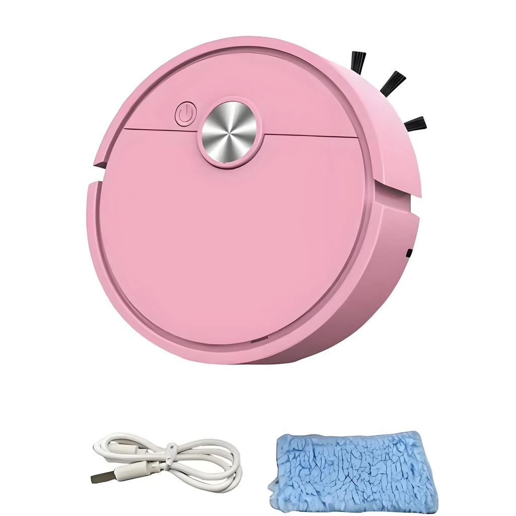 3 In 1 Intelligent Sweeping Robot Vacuum Cleaner Powerful Suction Easy To Use Suitable for Hard Floors Pet Hair Carpets