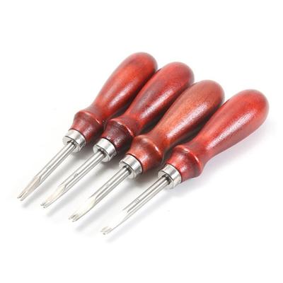 1Pc 0.8/1.0/1.2/1.5mm Couro Borda Chanfrador Desbaste Chanfradura Faca De Corte Mão