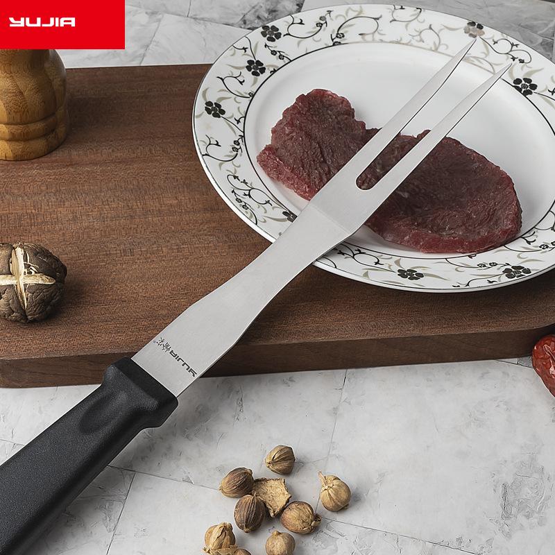 Edelstahl-Grillgabel für Schweinefleisch, tragbare Werkzeuge, Grillgabel für den Außenbereich