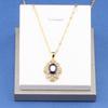 12-Colors Colorful Zircon Jewelry Accessories  Gold Plated Bridal Wedding Sets Necklace And Earrings Ring For Women Gift