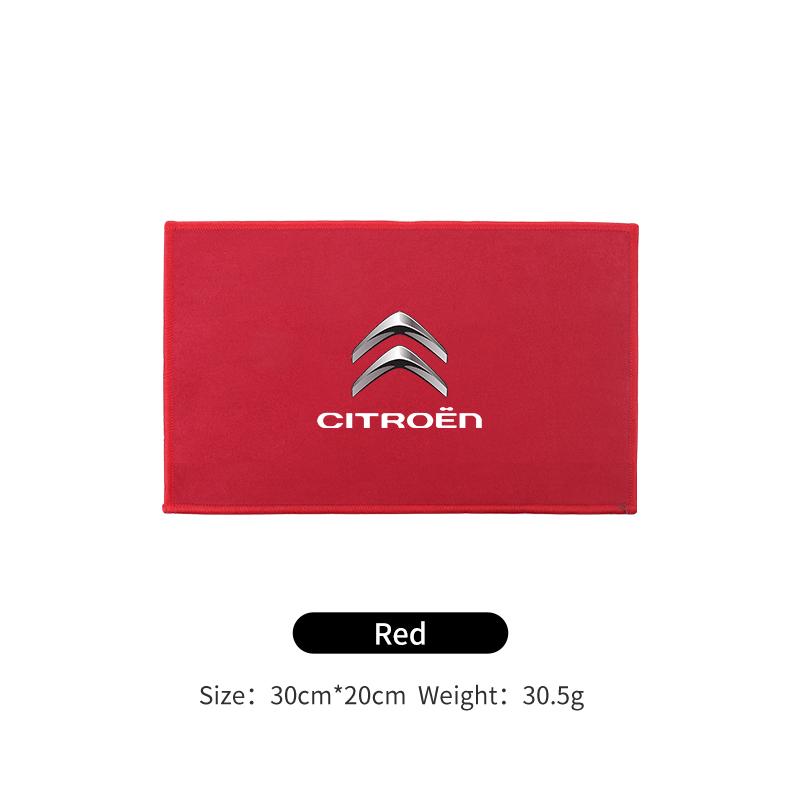 

Car Logo Wash Clean Towel Microfiber Cleaning Drying Cloth For Citroen C4 C3 C5 C1 C2 Berlingo Celysee Cactus Picasso Saxo Grand