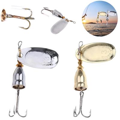 Esca Rotante in Metallo 5g 10g 16g Cucchiaino Artificiale Sequins Spinner Wobbler Esca con Ancoretta Attrezzatura da Pesca