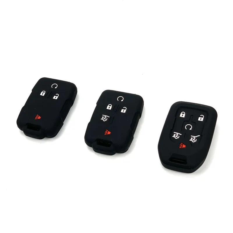 Car Key Case Smart Keyless Remote Fobs Shell Cover Keychain for Chevrolet Suburban Tahoe 2018 GMC Yukon