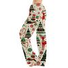 Women's Christmas Print Loose Fit Pajama Pants for Sleep and Home Relaxation