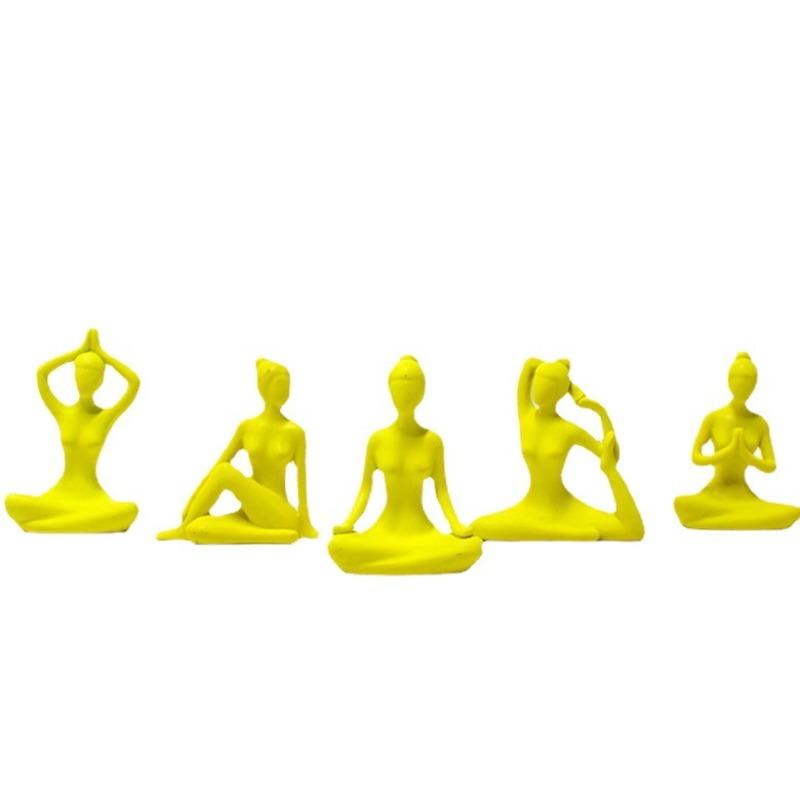 Creative Resin Yoga Pose Shaped Decorative Items for Yoga Enthusiasts