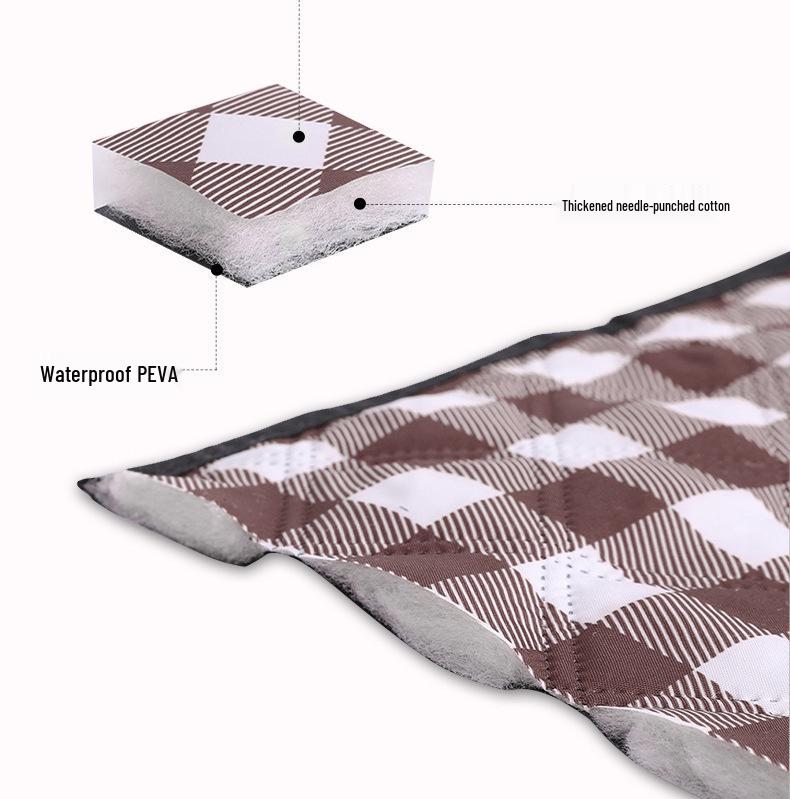 Waterproof Outdoor Picnic & Beach Mat: Portable, Moisture-Proof, Thickened for Camping and Spring Outings